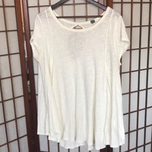 Free People Sylvia Slub Tee